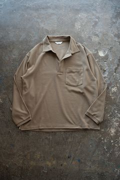 【26SS】コットン×ポリエステルスキッパーカットソー(KHAKI)