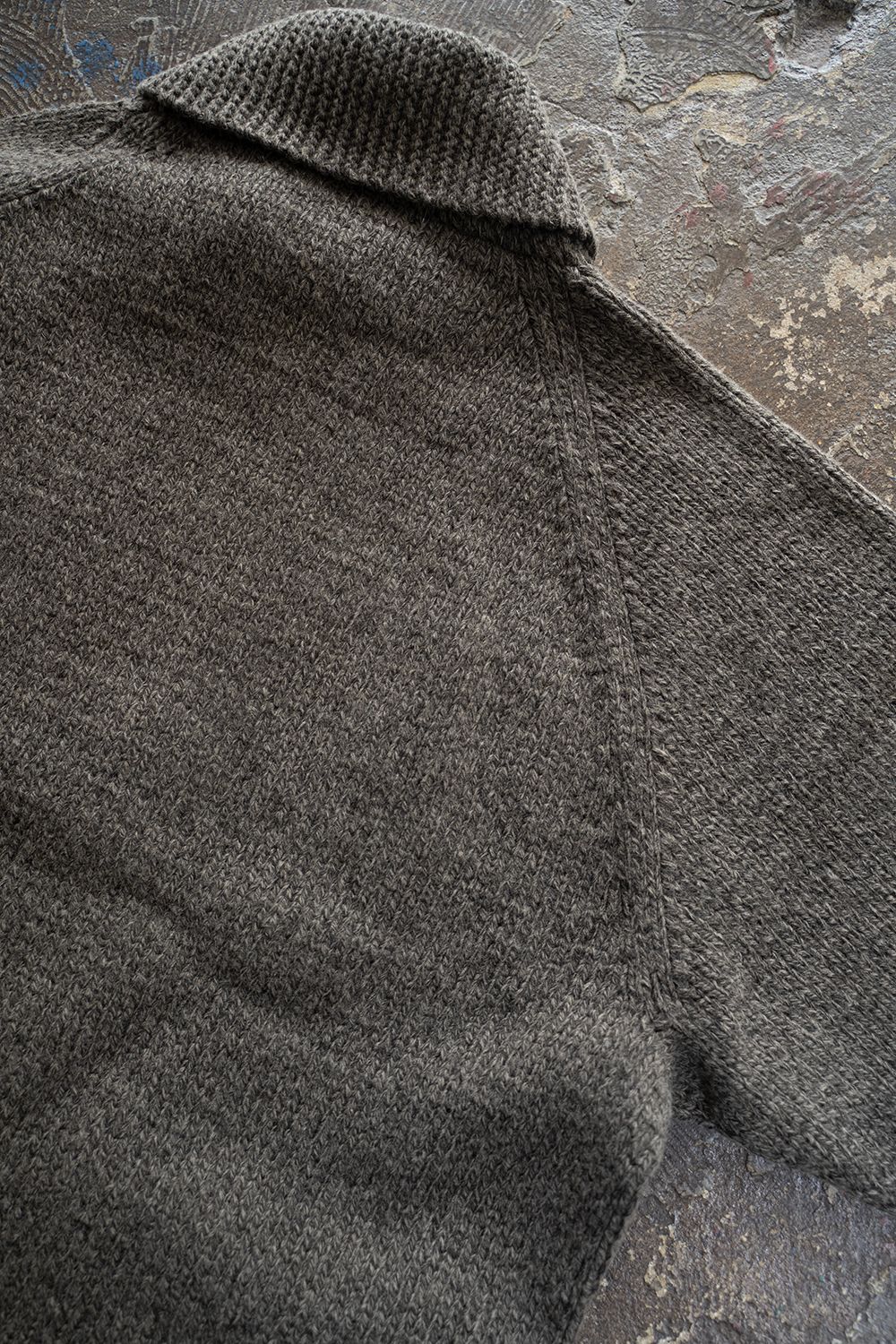 【Sサイズ】Cotton/Papar/Wool HAND KNITTING cowichan sweater(KURE)