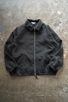 【ラスト1点】【25SS】ポリエステルオックスジップブルゾン(INK BLACK)