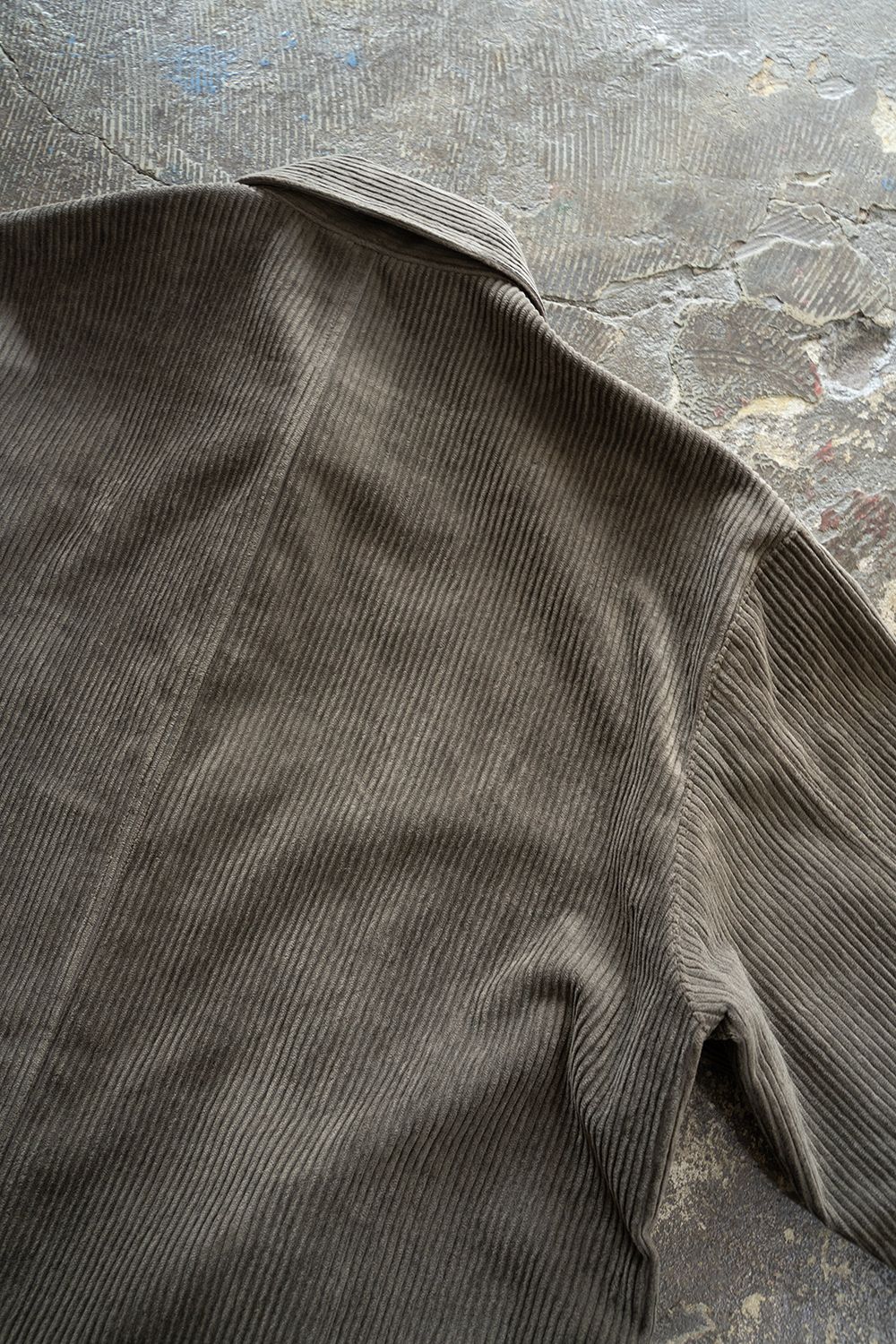 【ラスト1点】【25AW】綿×レーヨンコーデュロイシャツジャケット(KHAKI BROWN)