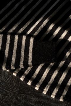 【ラスト1点】Hard twisted Shetlandwool GOB sweater(BROWN×WHITE)