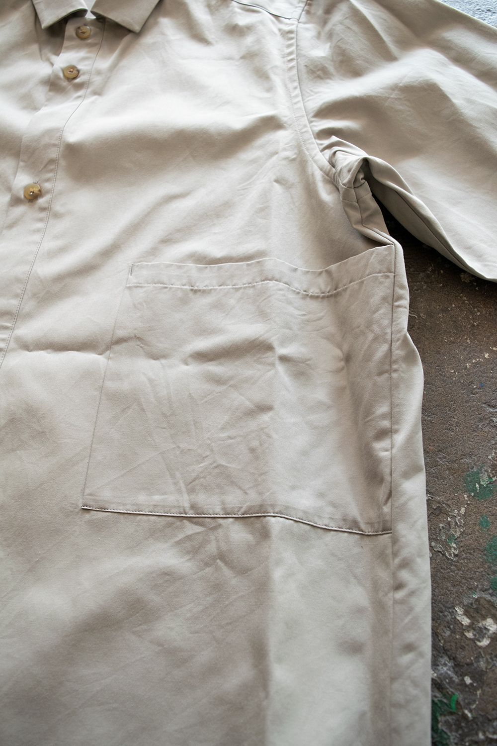 【ラスト1点】【20AW】Box Placket Overshirt(BEIGE)