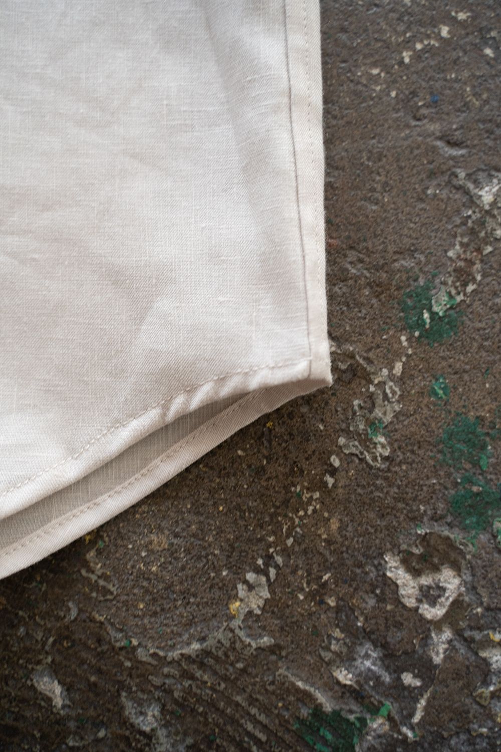 【ラスト1点】【22SS】French Linen L/S Shirt/フレンチリネンロングスリーブシャツ(ECRU)