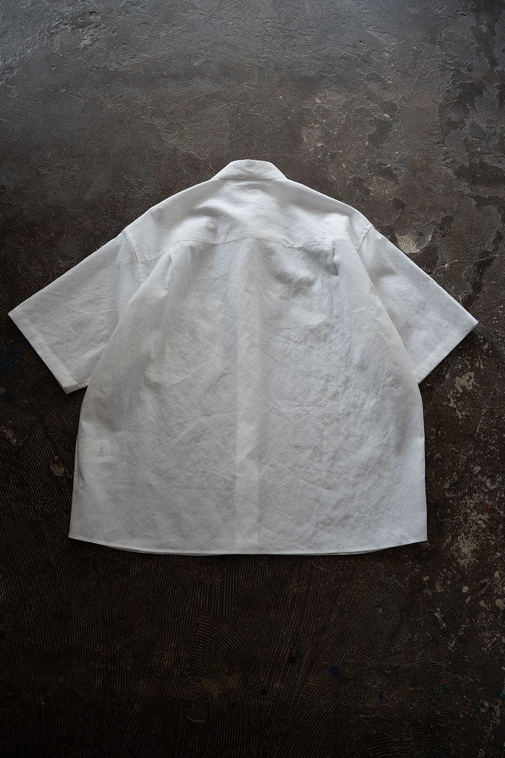 【26SS】コットンブロード半袖シャツ(WHITE)