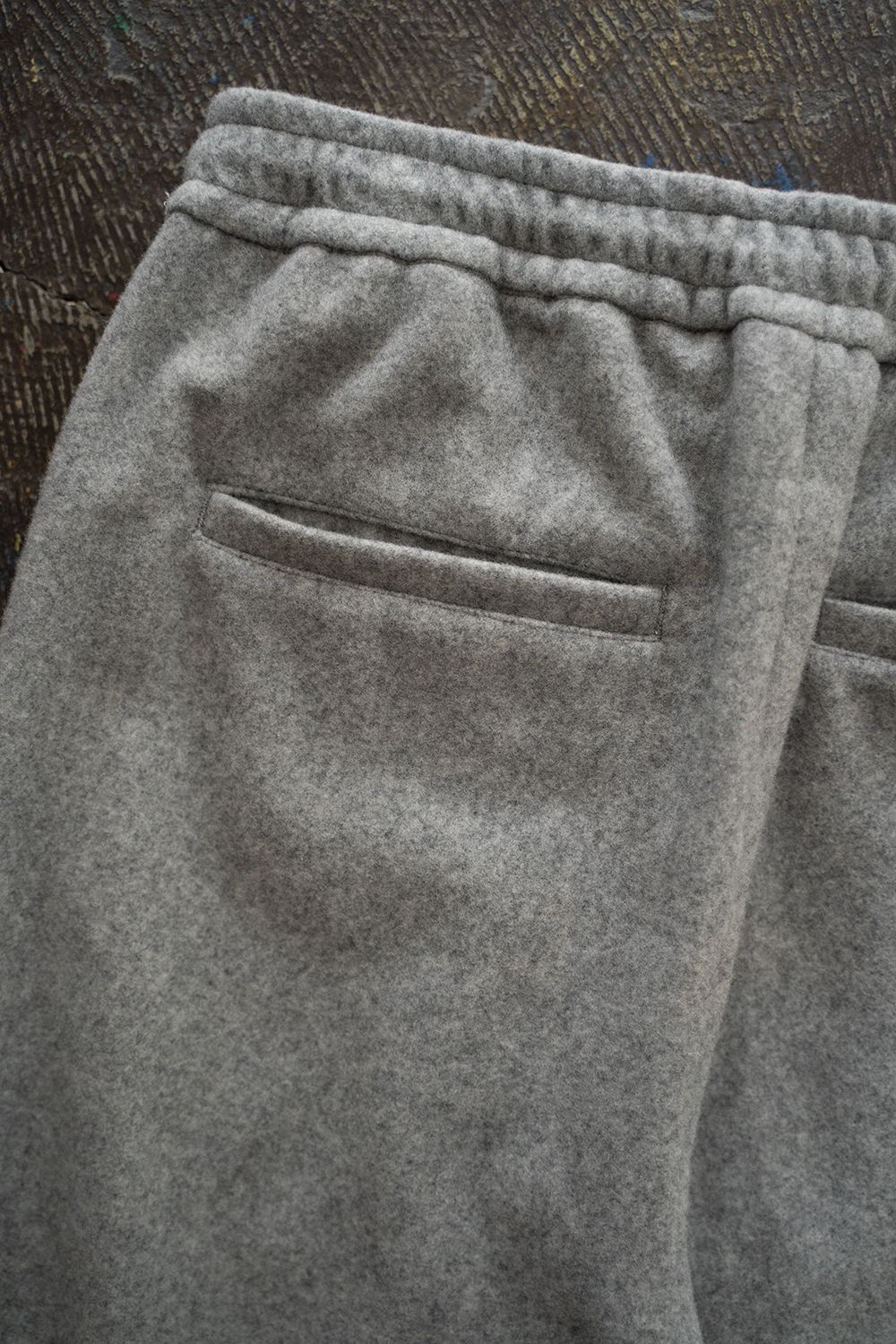 【ラスト1点】【23AW】Light Melton Track Pants/ライトメルトントラックパンツ(GRAY)