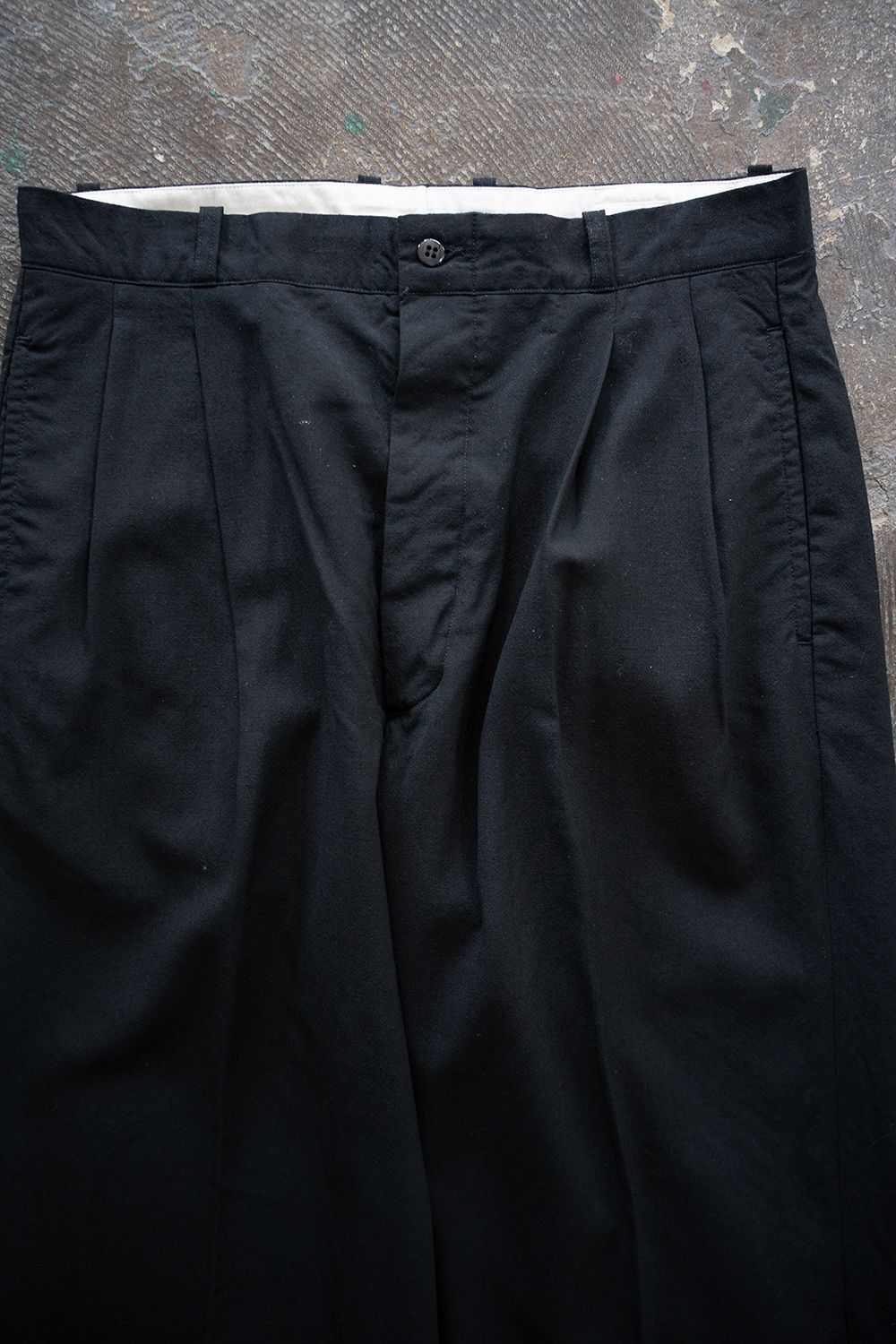 【26SS】Wool 2Tuck Trousers(BLACK)