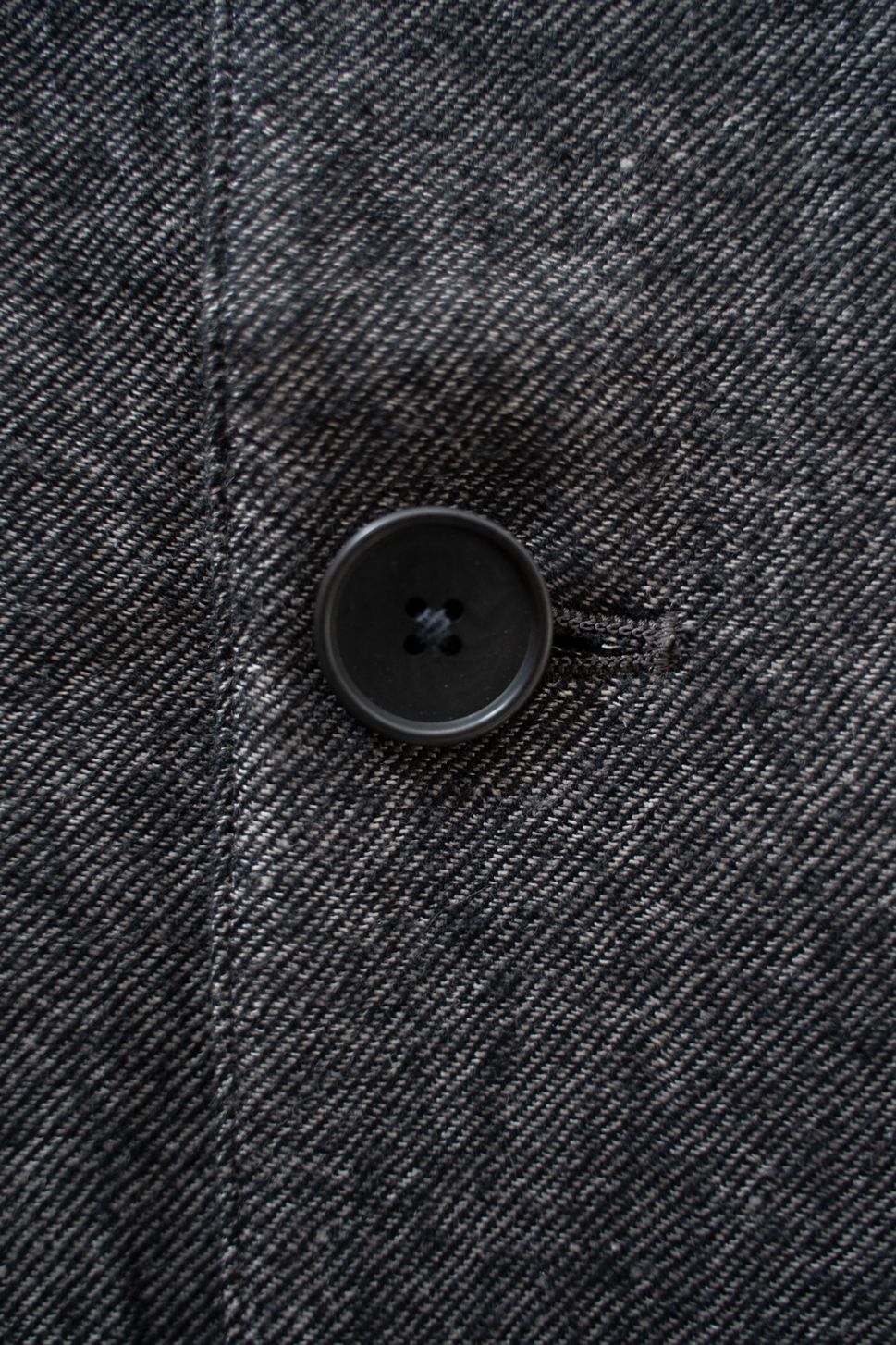 【26AW】ウール×リネンステンカラーコート(MELANGE GREY)