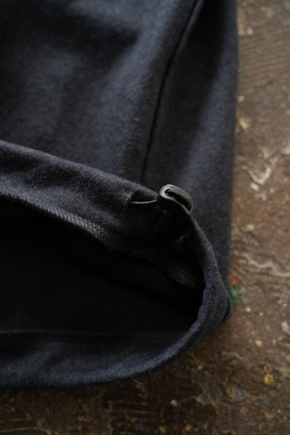 【25AW】ウール×シルクプルオーバー(NAVY)