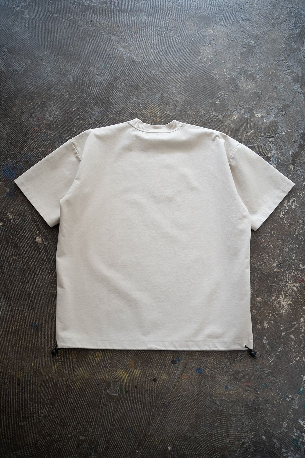 【ラスト1点】【24SS】Short Sleeve Draw Code Pull Over(OATMEAL)
