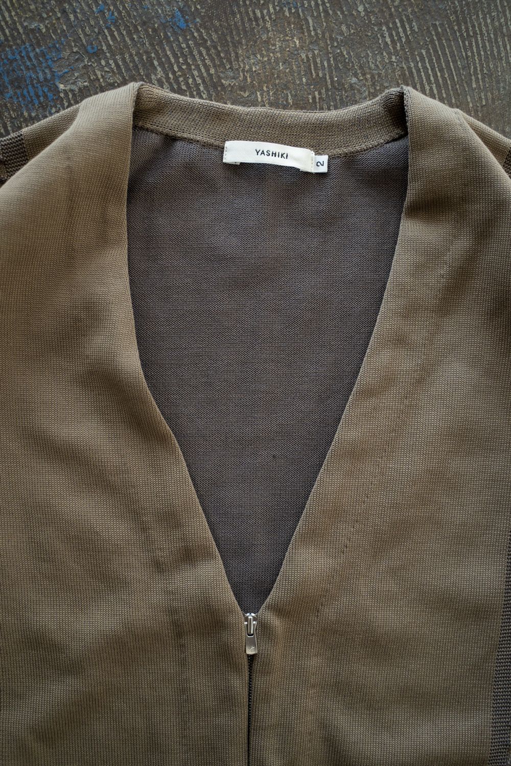 【ラスト1点】【25AW】Hakuhyo Zip Cardigan(BEIGE)