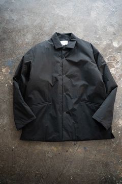 【ラスト1点】【25AW】シンサレートオープンカラーシャツブルゾン(BLACK)