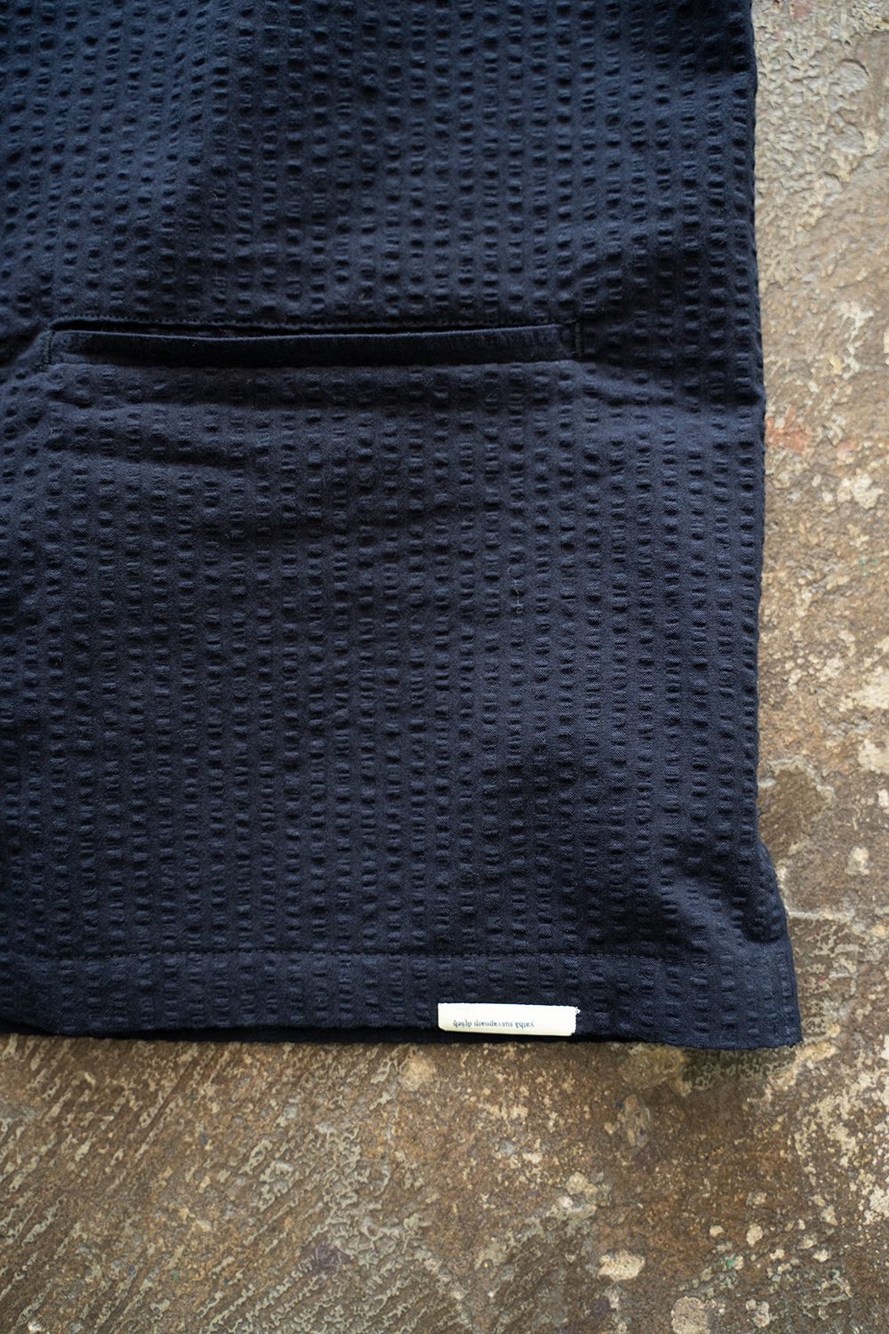 【25SS】"week s/s"pajama【セットアップ】(seersucker NAVY)