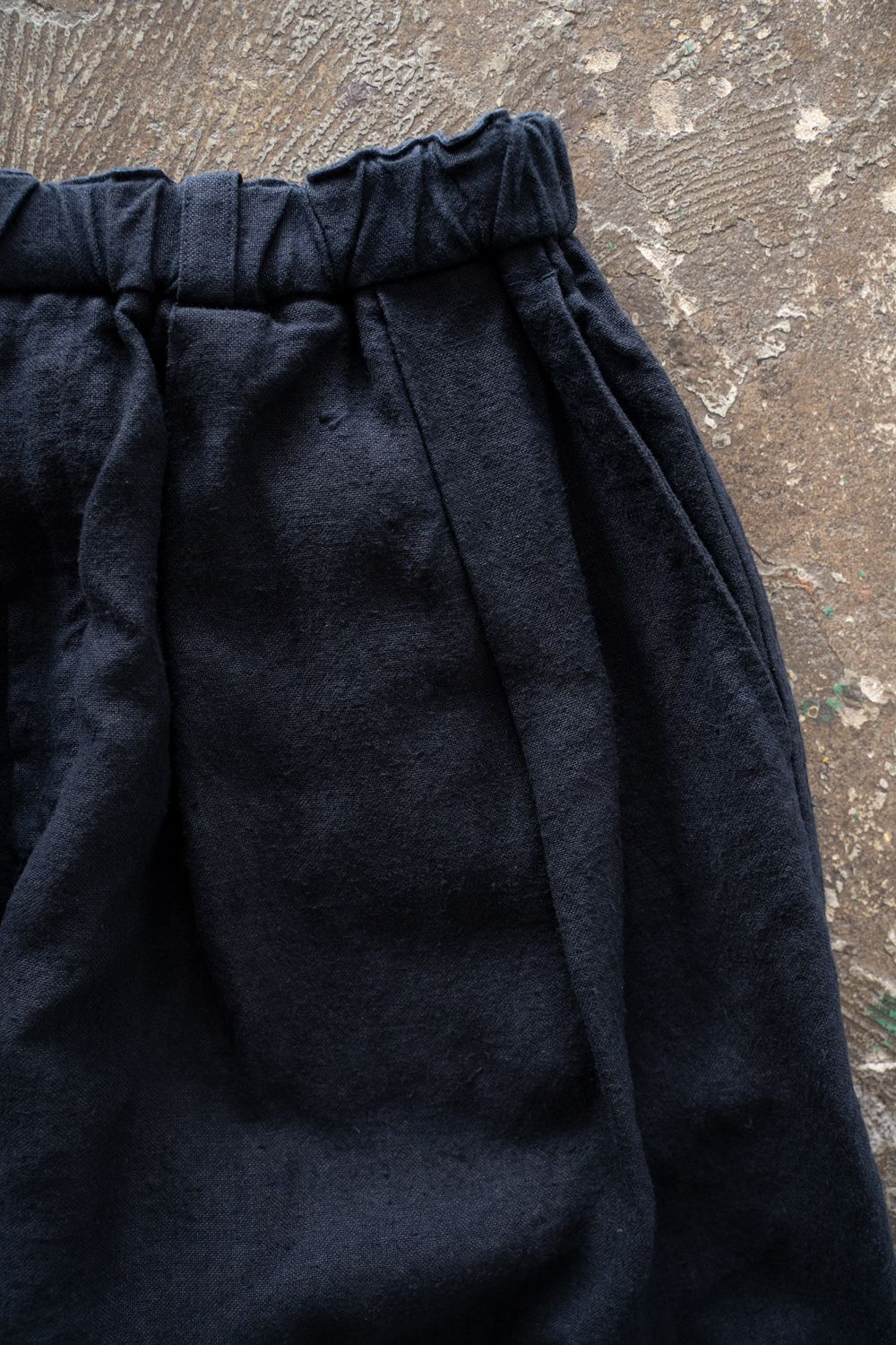 起毛大麻パンツ(濃紺)