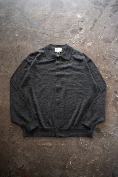 【25AW】エクストラキッドモヘア12Gニットカーディガン(GRAY)
