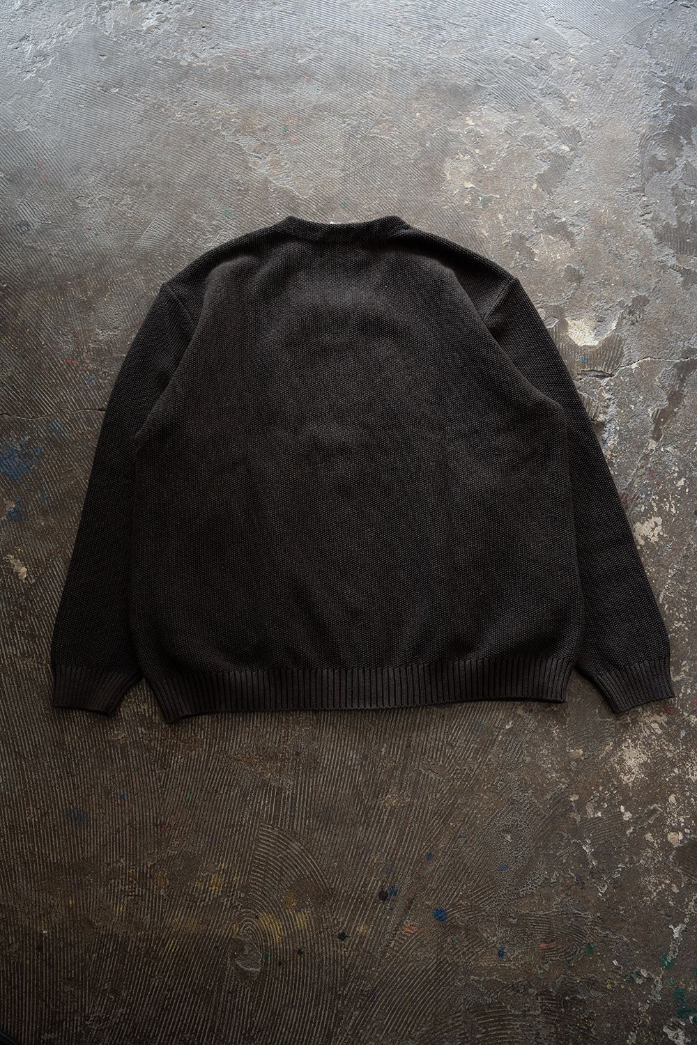 【26AW】10Gニットジップカーディガン(BROWN CHARCOAL)