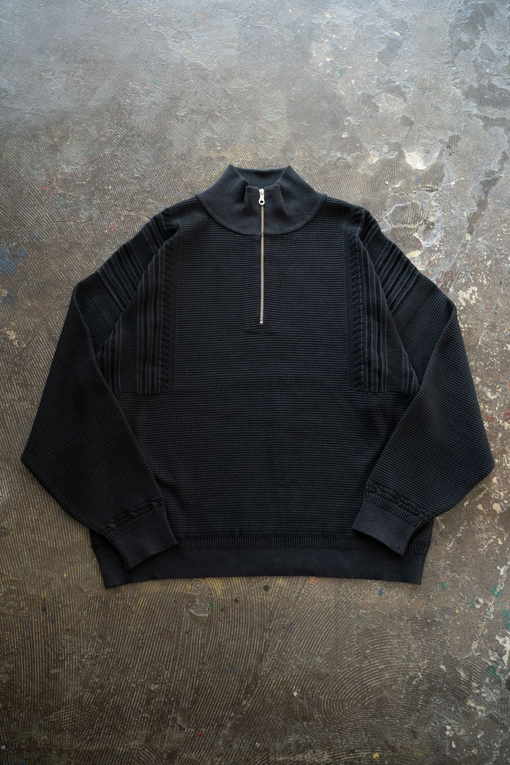 【25AW】Fuyushigure Half Zip Knit(DARK NAVY)