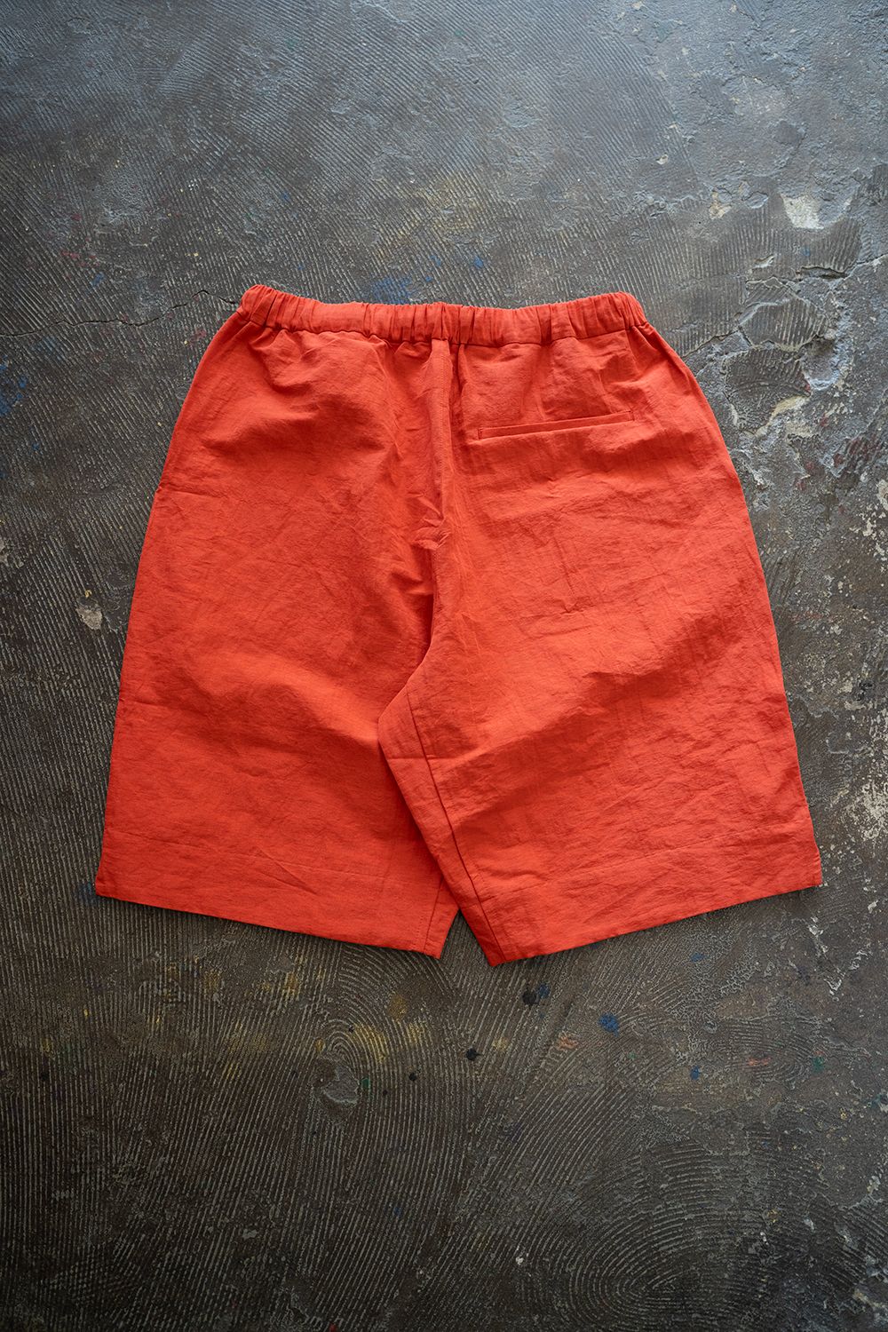 【25SS】"week s/s"pajama【セットアップ】(washed cotton linen ORANGE RED)