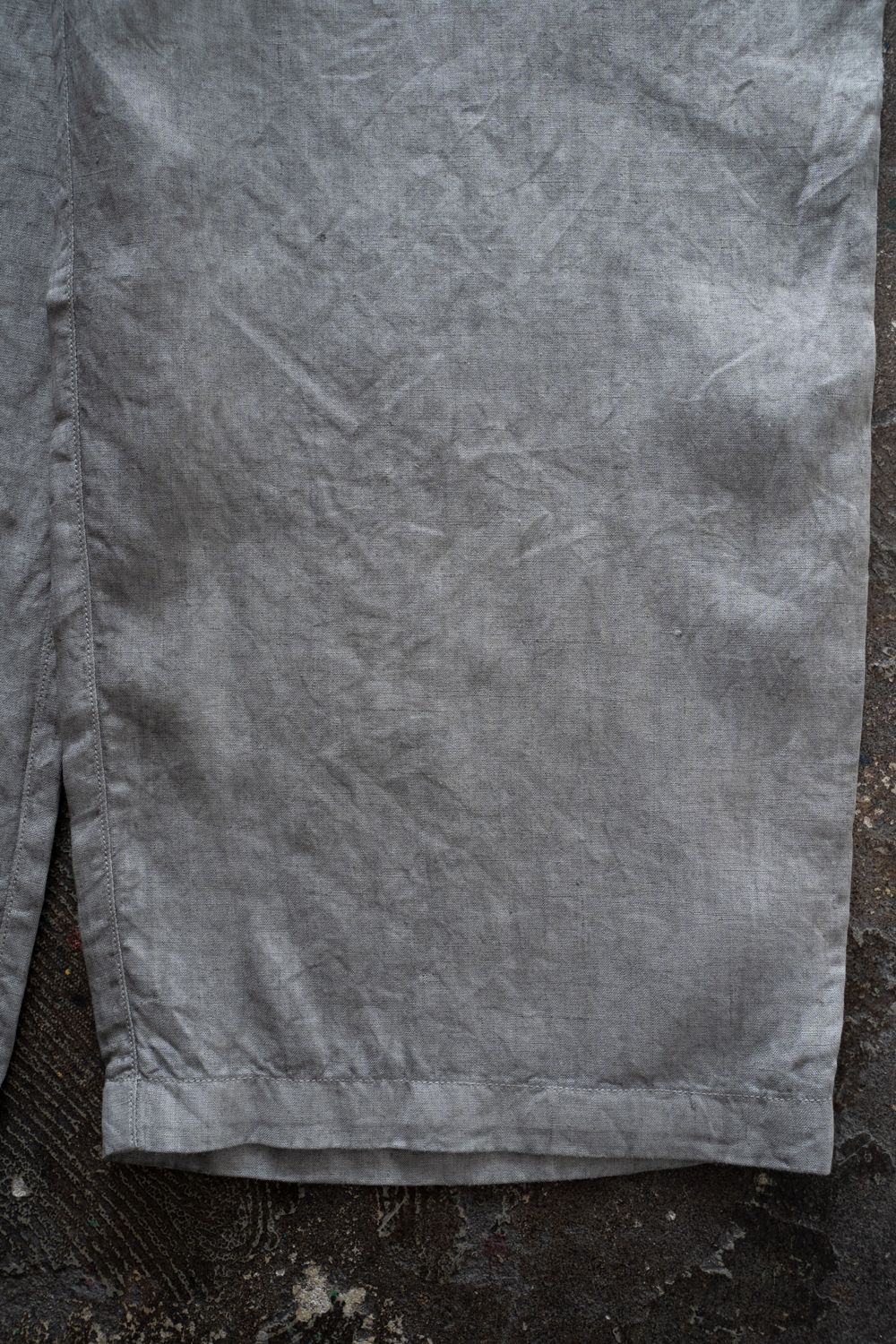 大麻ワイドパンツ(松煙)