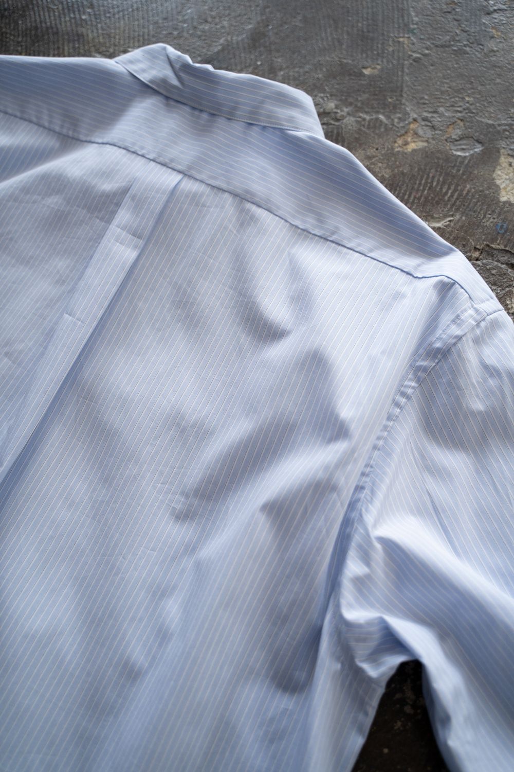 【ラスト1点】【25AW】ブロードレギュラーカラーシャツ(BLUE STRIPE)