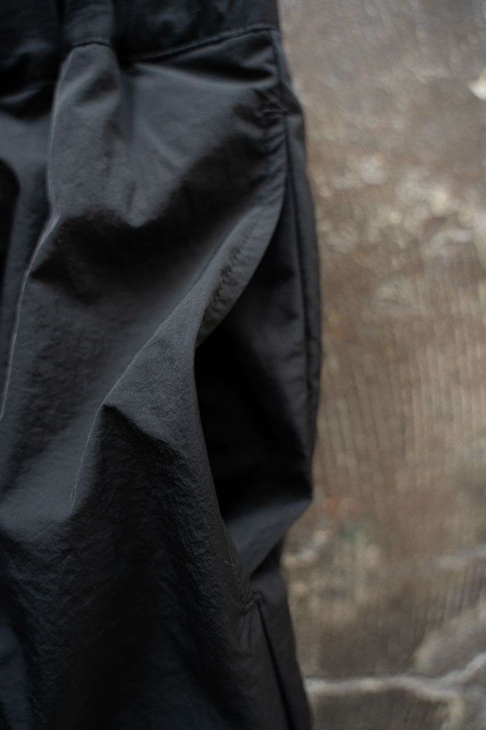 【新品同様】STILL BY HAND 〔25SS〕イージースラックス ブラック STILL BY HAND - 【ラスト1点】【25SS】リネンオックス2タック
