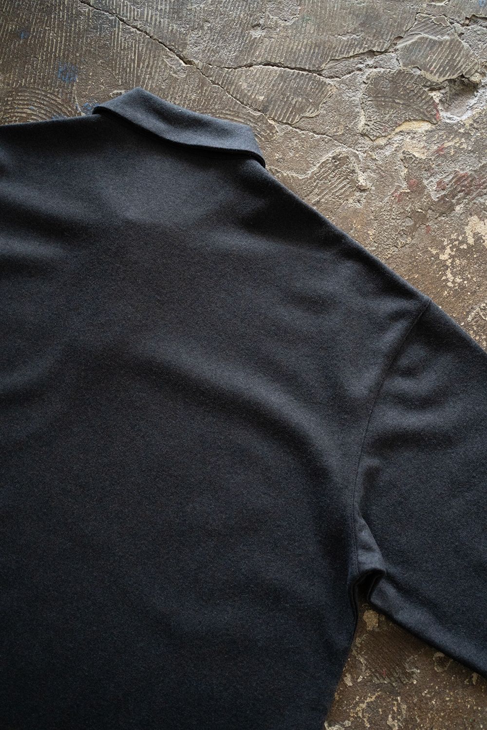 【25AW】ウール×シルクプルオーバー(NAVY)