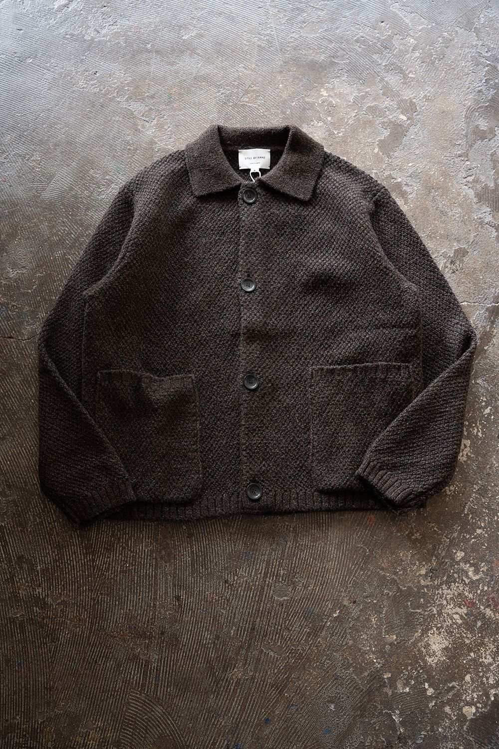 【26AW】5Gニットブルゾン(BROWN CHARCOAL)