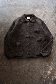 【26AW】5Gニットブルゾン(BROWN CHARCOAL)