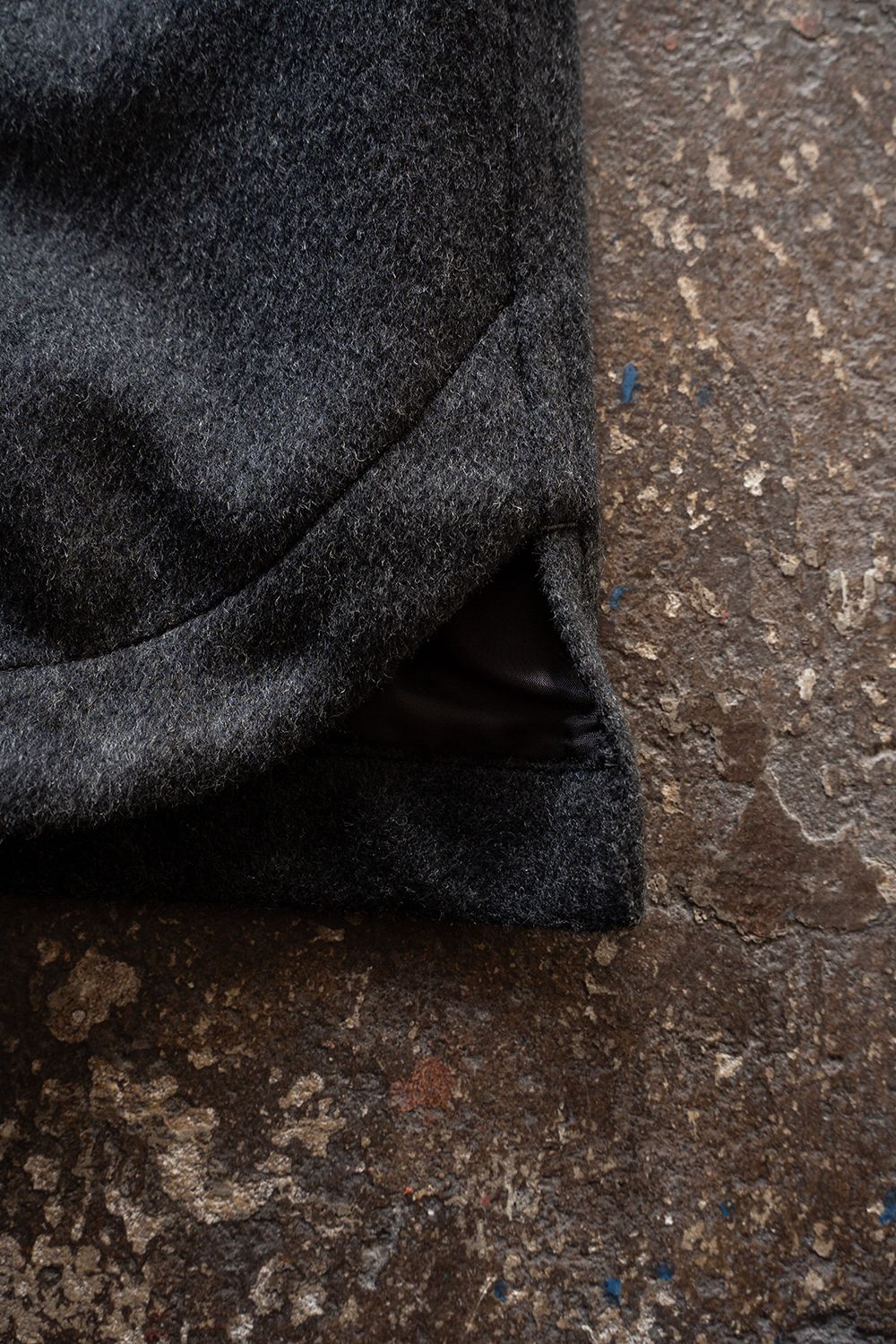 【26AW】ウールシャギーシャツブルゾン(CHARCOAL)