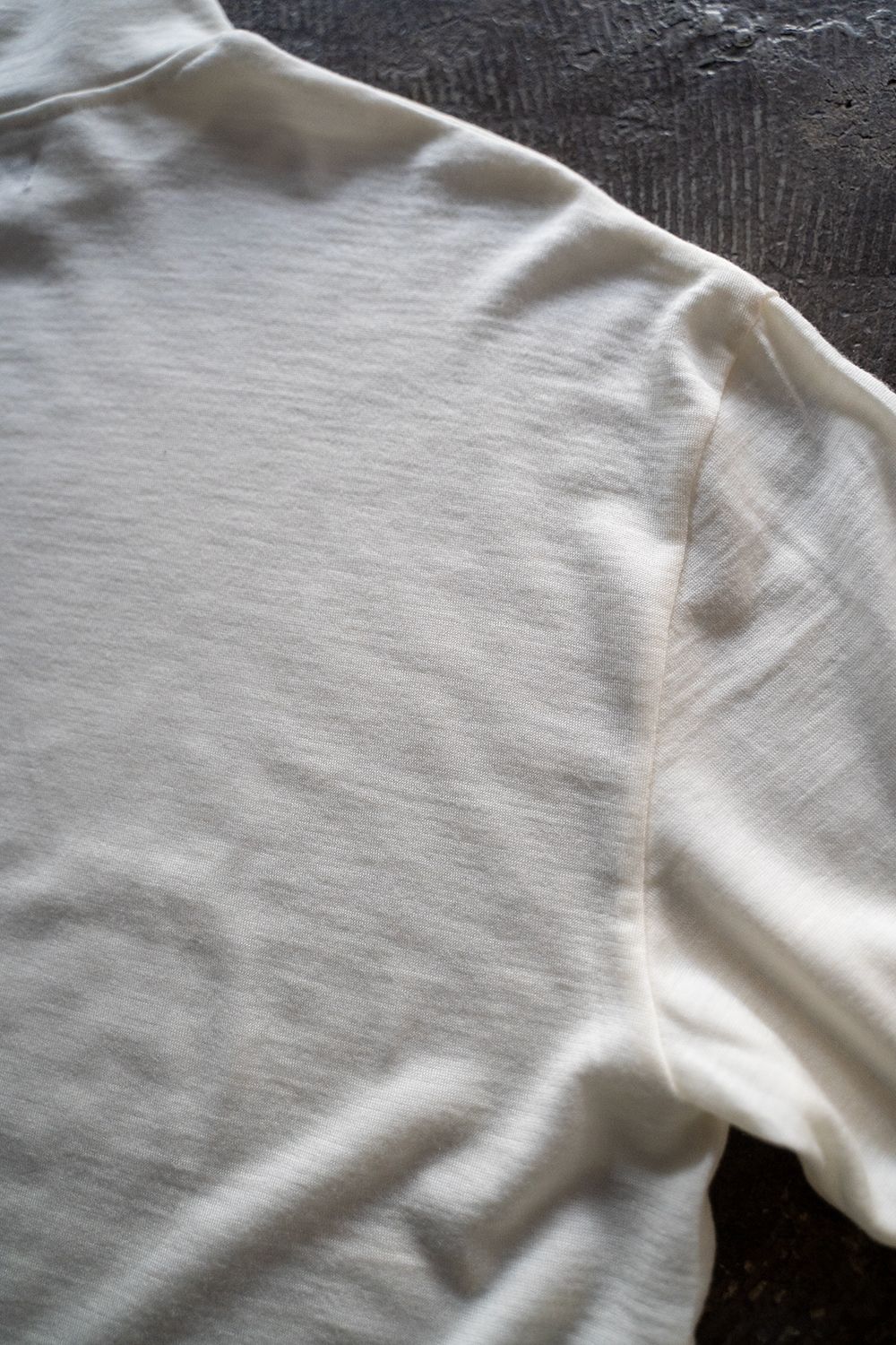 【ラスト1点】【23AW】Washable wool turtle(OFF WHITE)