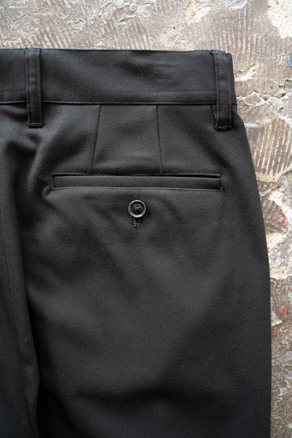 【25AW】2-Tack Slacks/2タックスラックス(BLACK)