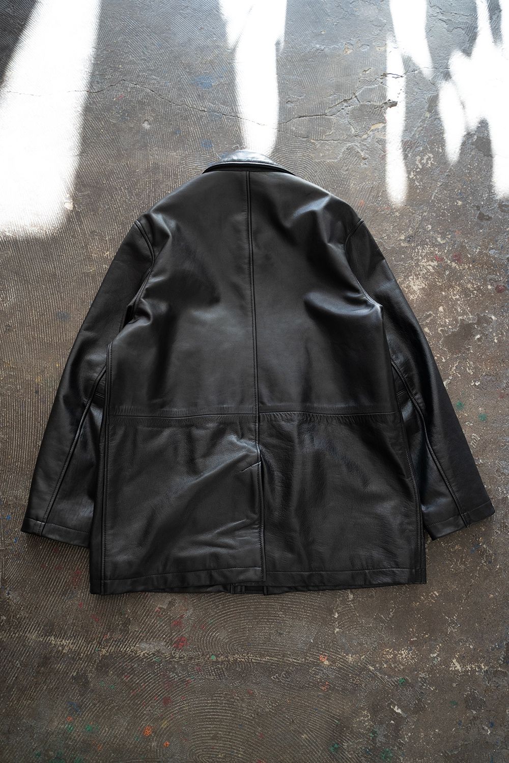 【24AW】Riding Leather Jacket/ライディングレザージャケット(BLACK)