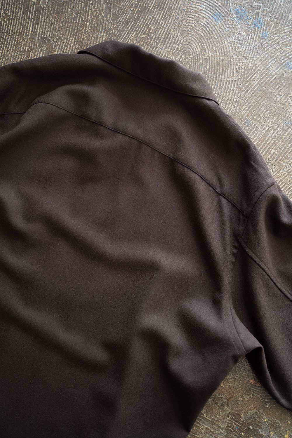 【ラスト1点】【25AW】ウールアムンゼンシャツ(DARK BROWN)
