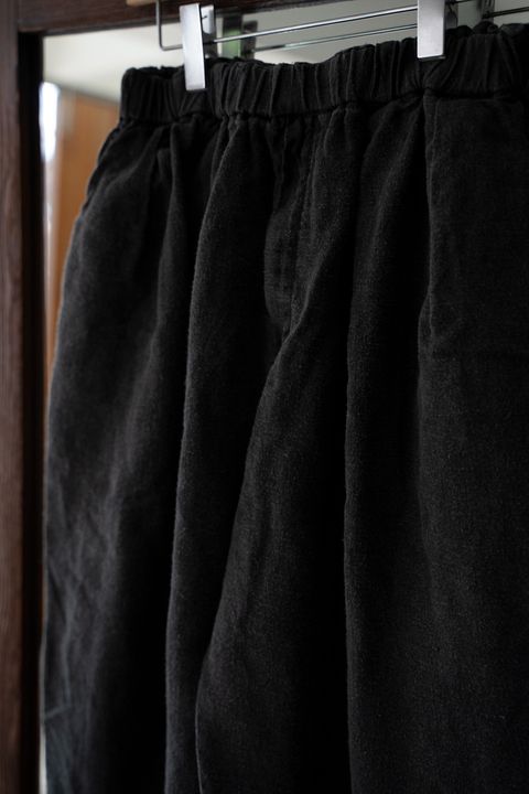 起毛大麻パンツ(炭)