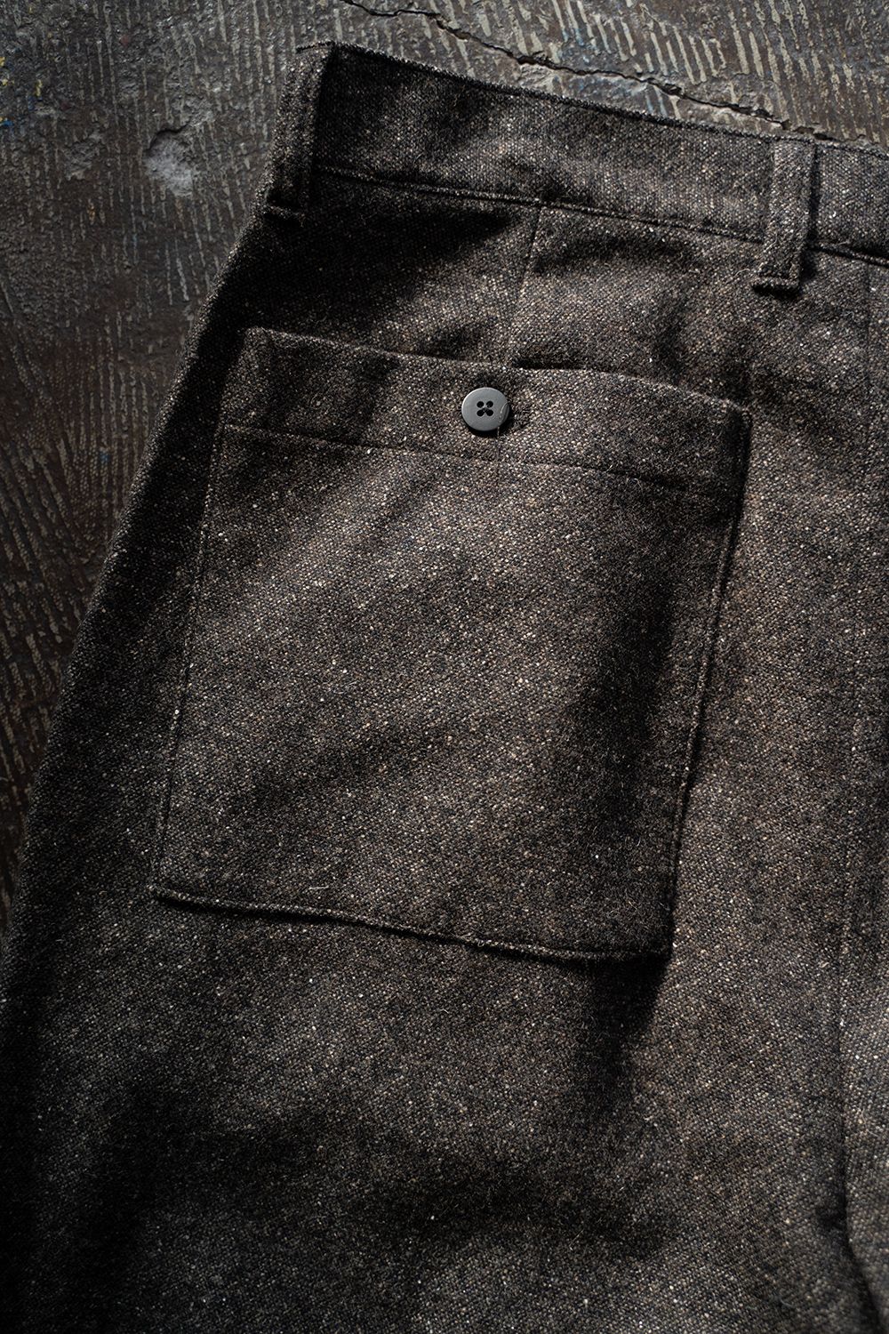 【ラスト1点】【24AW】5者混ネップツイードスラックス(BROWN)