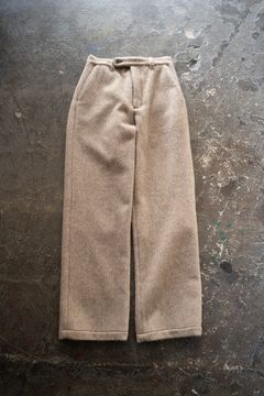【ラスト1点】【25AW】Mohair Shaggy Tapered Pants/モヘアシャギーテーパードパンツ(BEIGE)