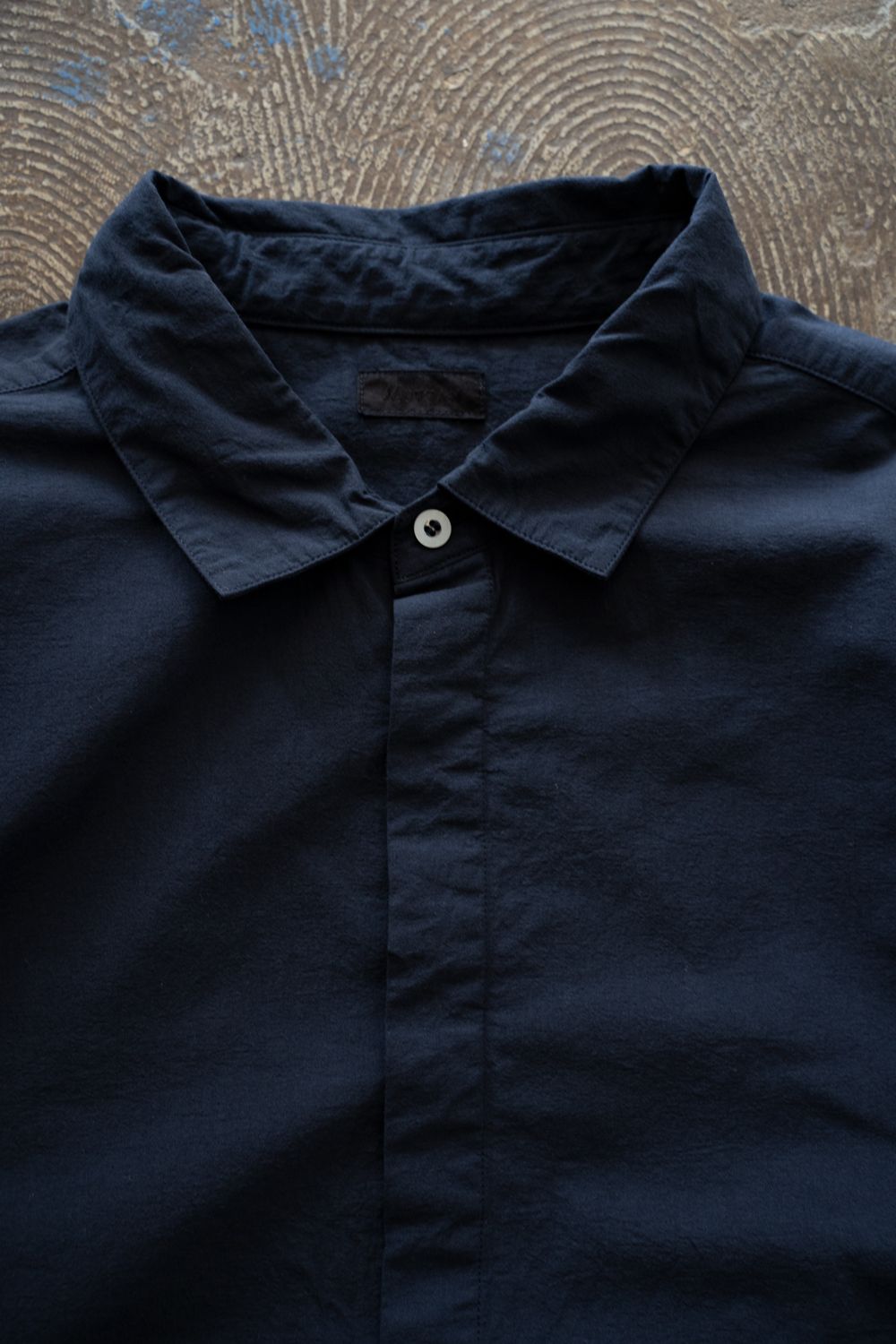 強撚OCブロードシャツ(濃紺)
