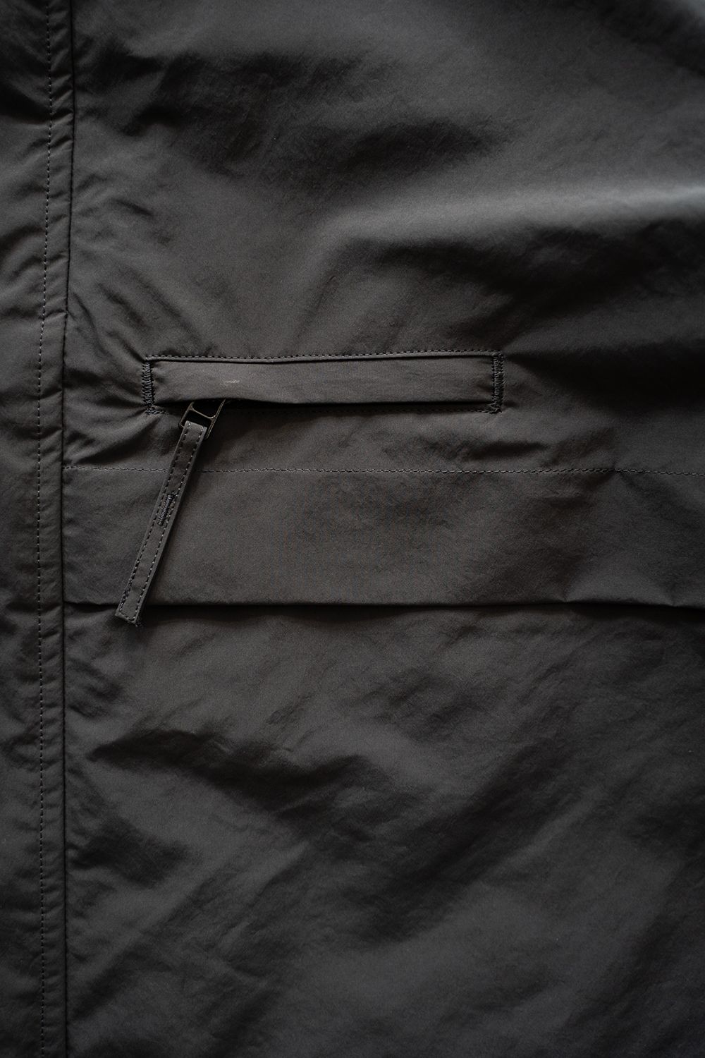 【ラスト1点】【24AW】撥水ポリエステルスタンドカラーブルゾン(INK BLACK)
