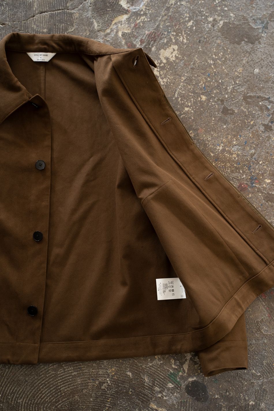 【ラスト1点】【26AW】フェイクスウェードブルゾン(BROWN)