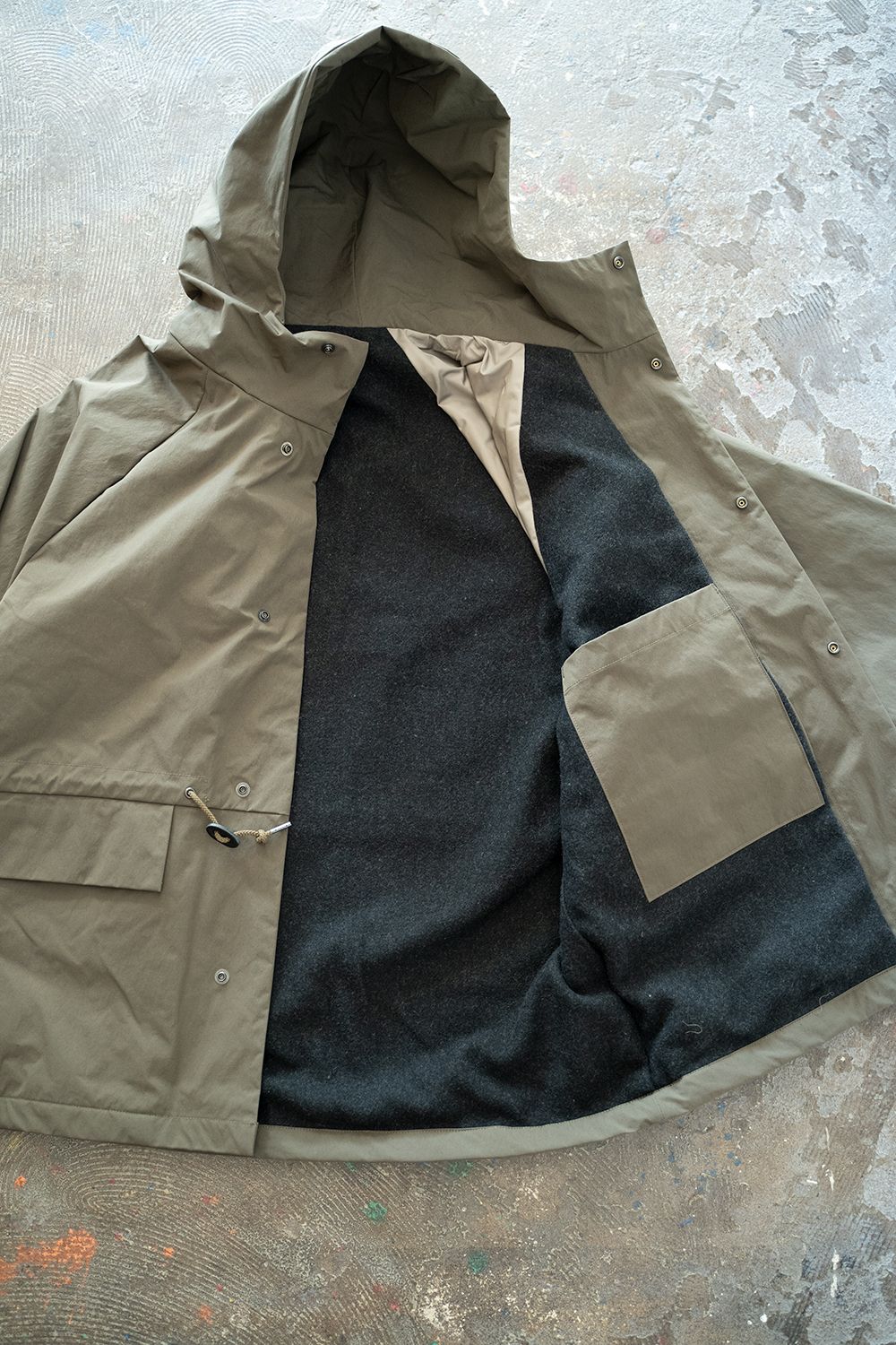 【ラスト1点】【22AW】ソロテックスフーデッドブルゾン(OLIVE)