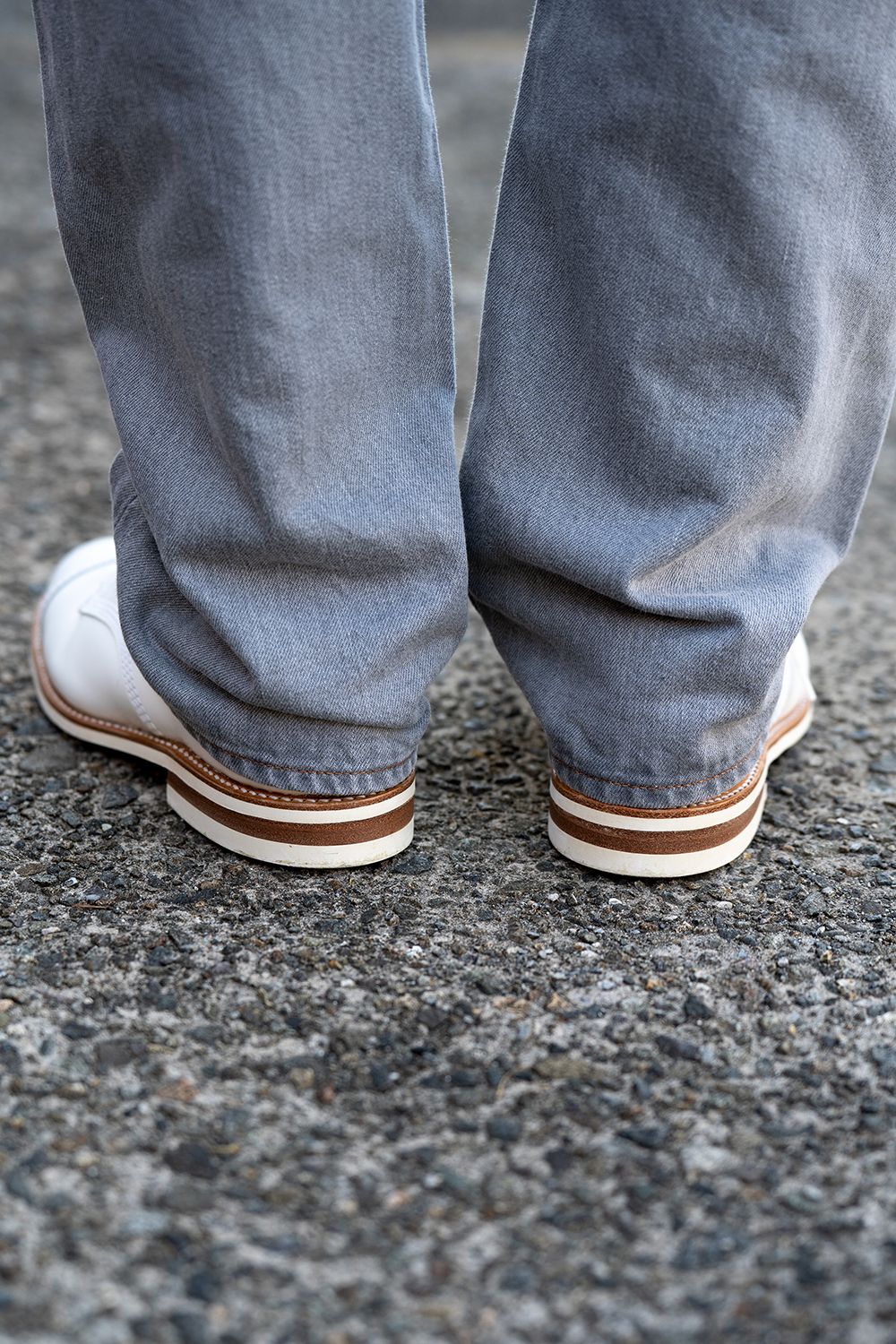 【ラスト1点】グレースビンコットン13.5ozストレートデニム(LIGHT GRAY)