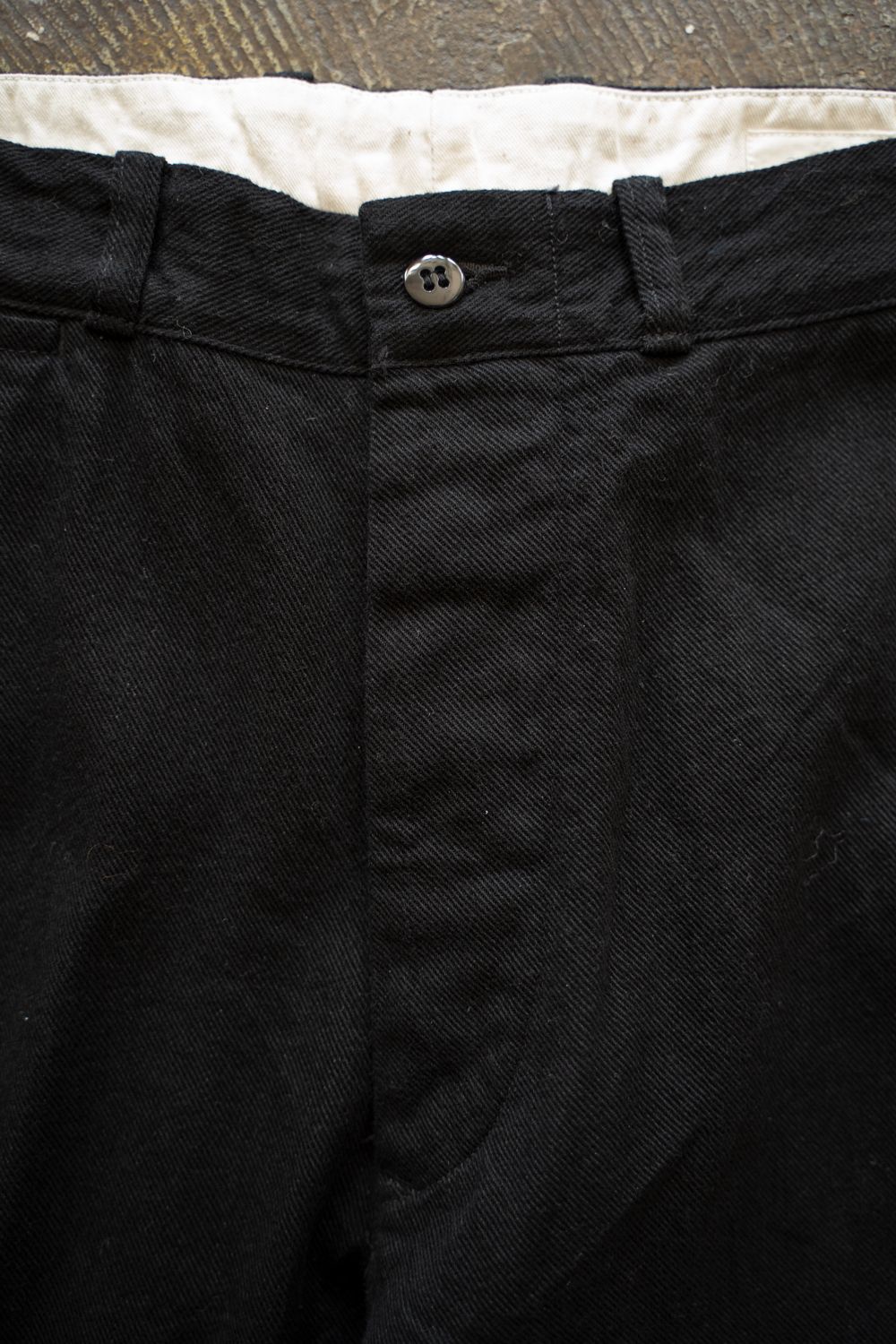【ラスト1点】【25AW】Black Twill Trousers(BLACK)
