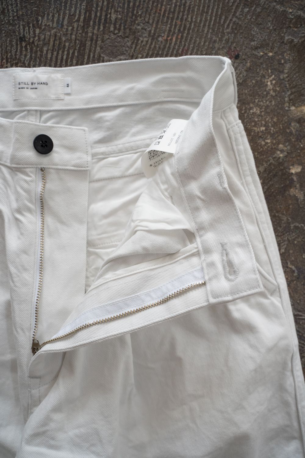 【26SS】11.5ozデニムディープタックパンツ(ASH WHITE)