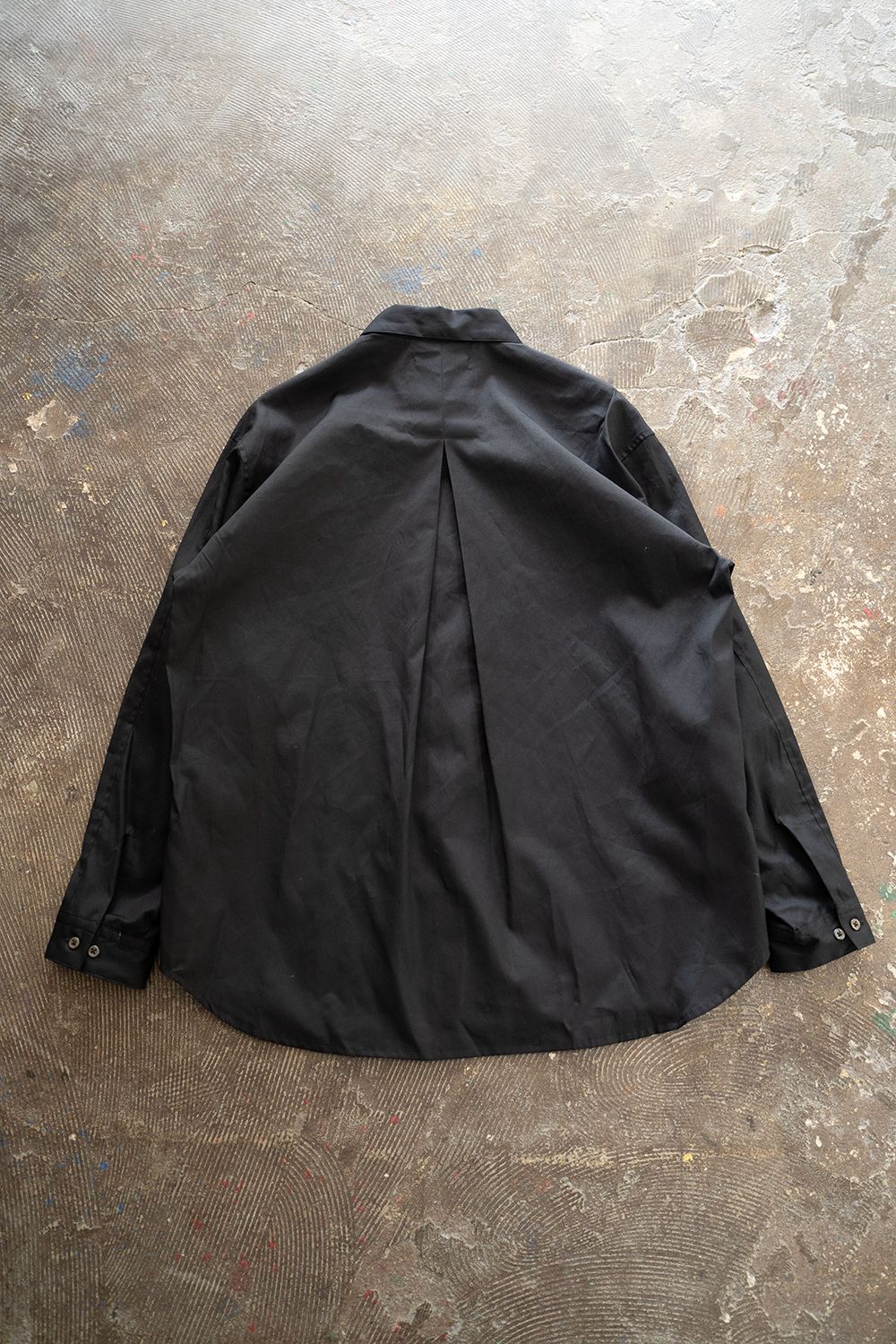 【ラスト1点】【23AW】Soft Broad Shirt/ソフトブロードシャツ(BLACK)
