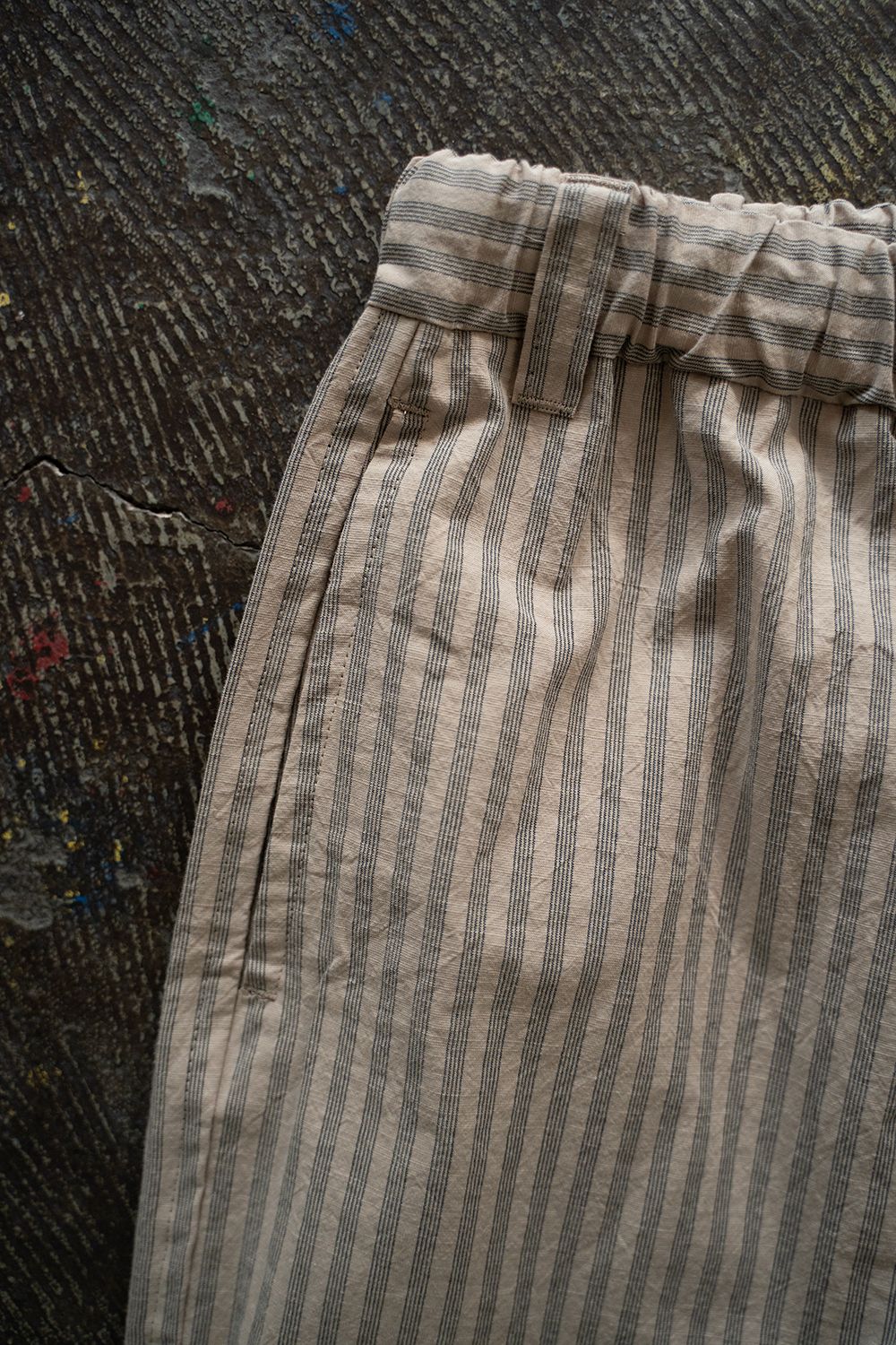【25SS】"day"パジャマ【セットアップ】(Triple Stripe BEIGE)