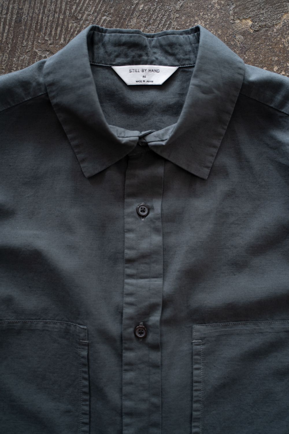 【26SS】コットン×ヘンプオーバーシャツ(BLUE GREY)