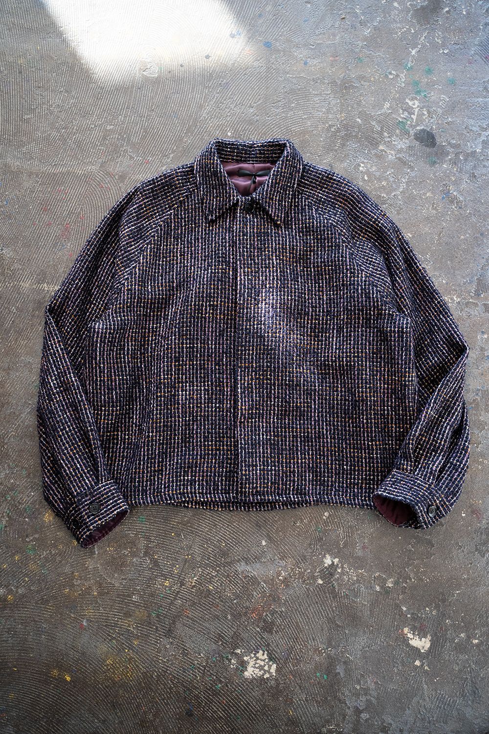 juha - 【ラスト1点】【24AW】Loop Tweed Short Jacket/ループ juha - 【ラスト1点】【24AW】Loop Tweed Short Jacket/ループ