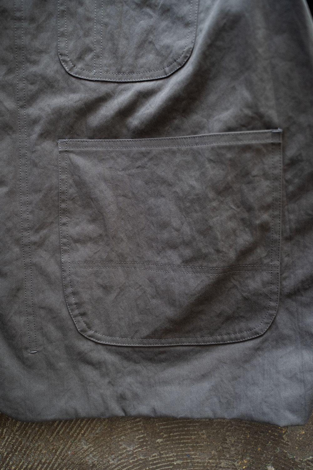 【ラスト1点】【24AW】Nylon Coverall Jacket(GRAY)