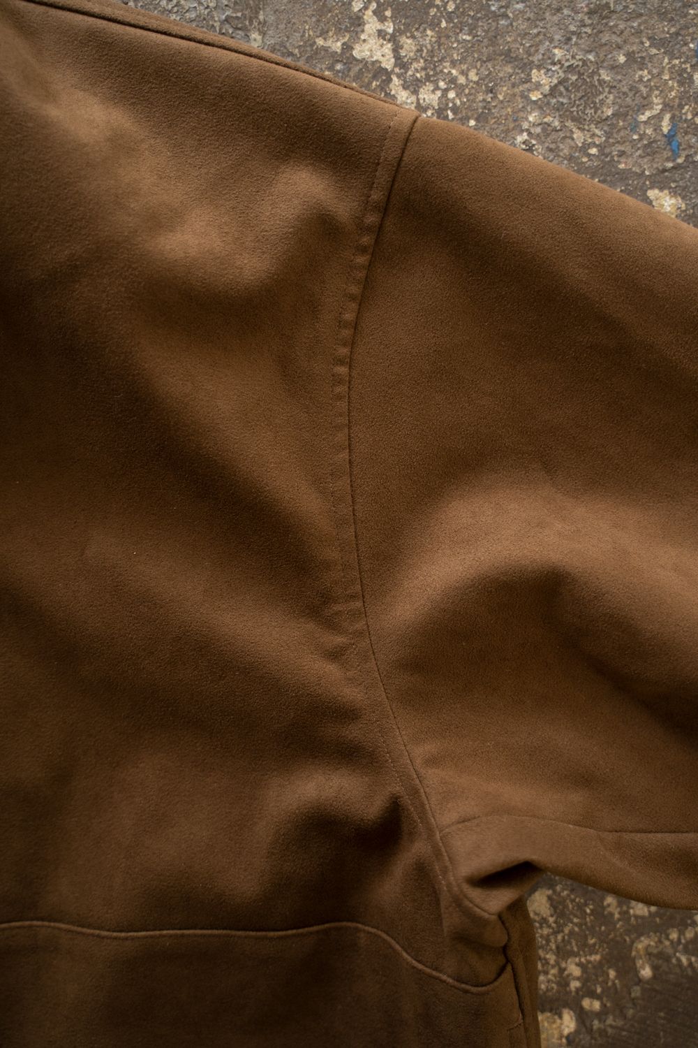 【ラスト1点】【26AW】フェイクスウェードブルゾン(BROWN)