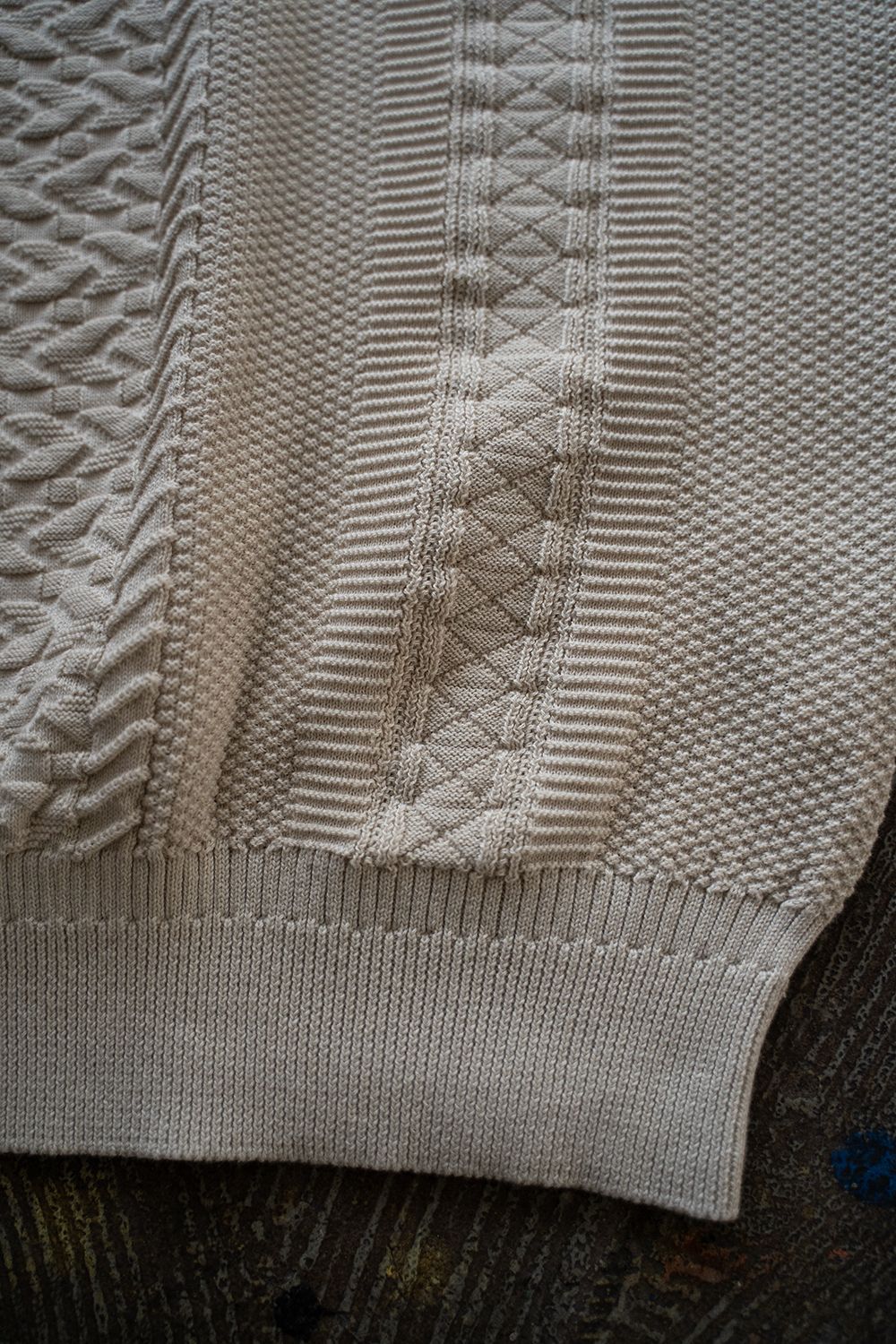 【24SS】Kusabue Knit(PEARL GRAY)