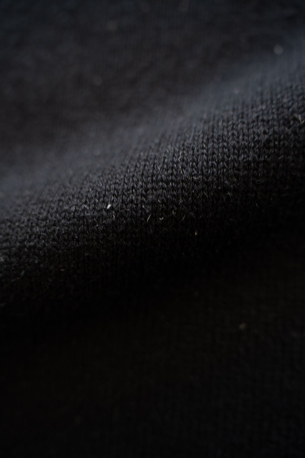 【ラスト1点】【25AW】シルク×コットンクルーネックニット(BLACK)